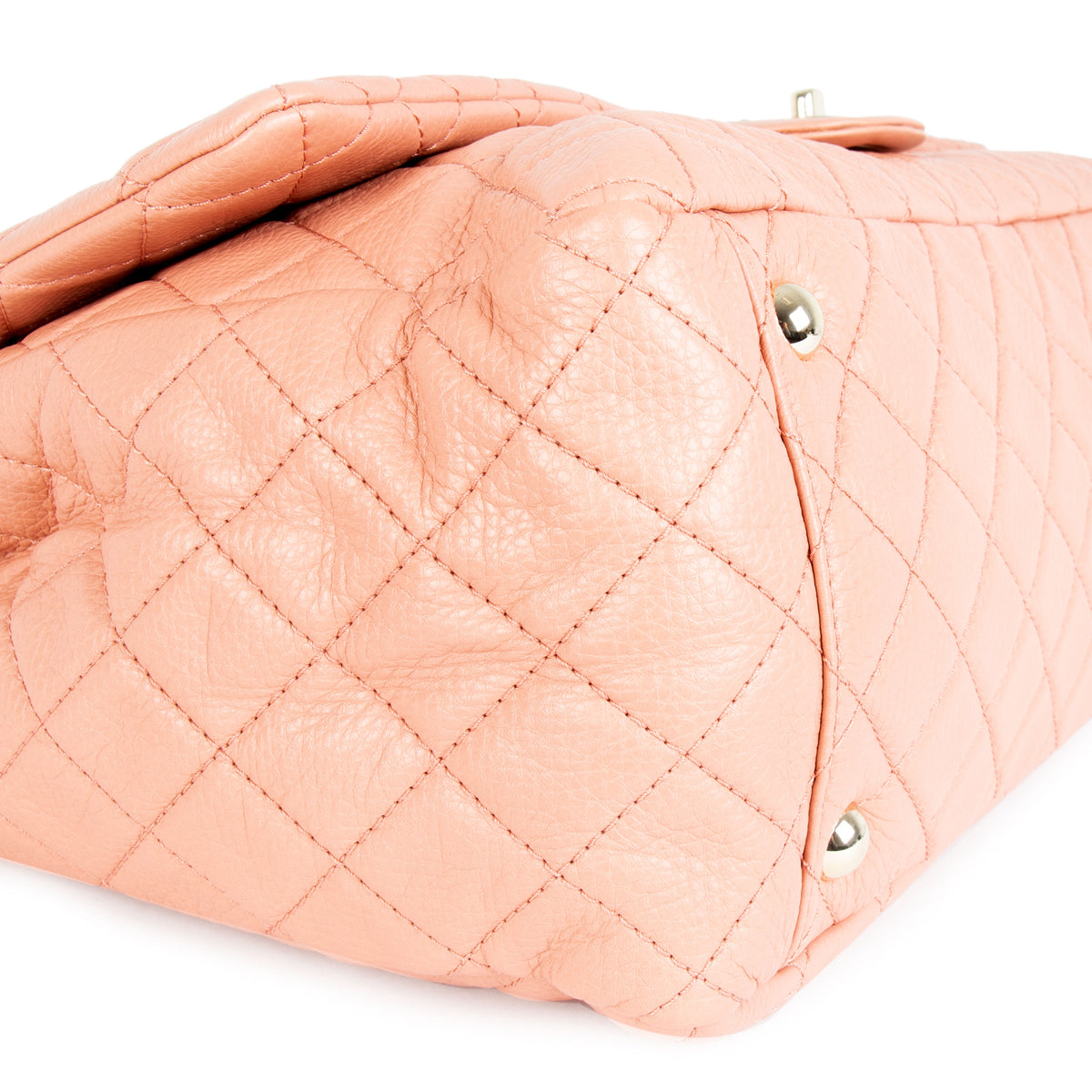 Chanel Pink Quilted Calfskin XXL Travel Flap Bag