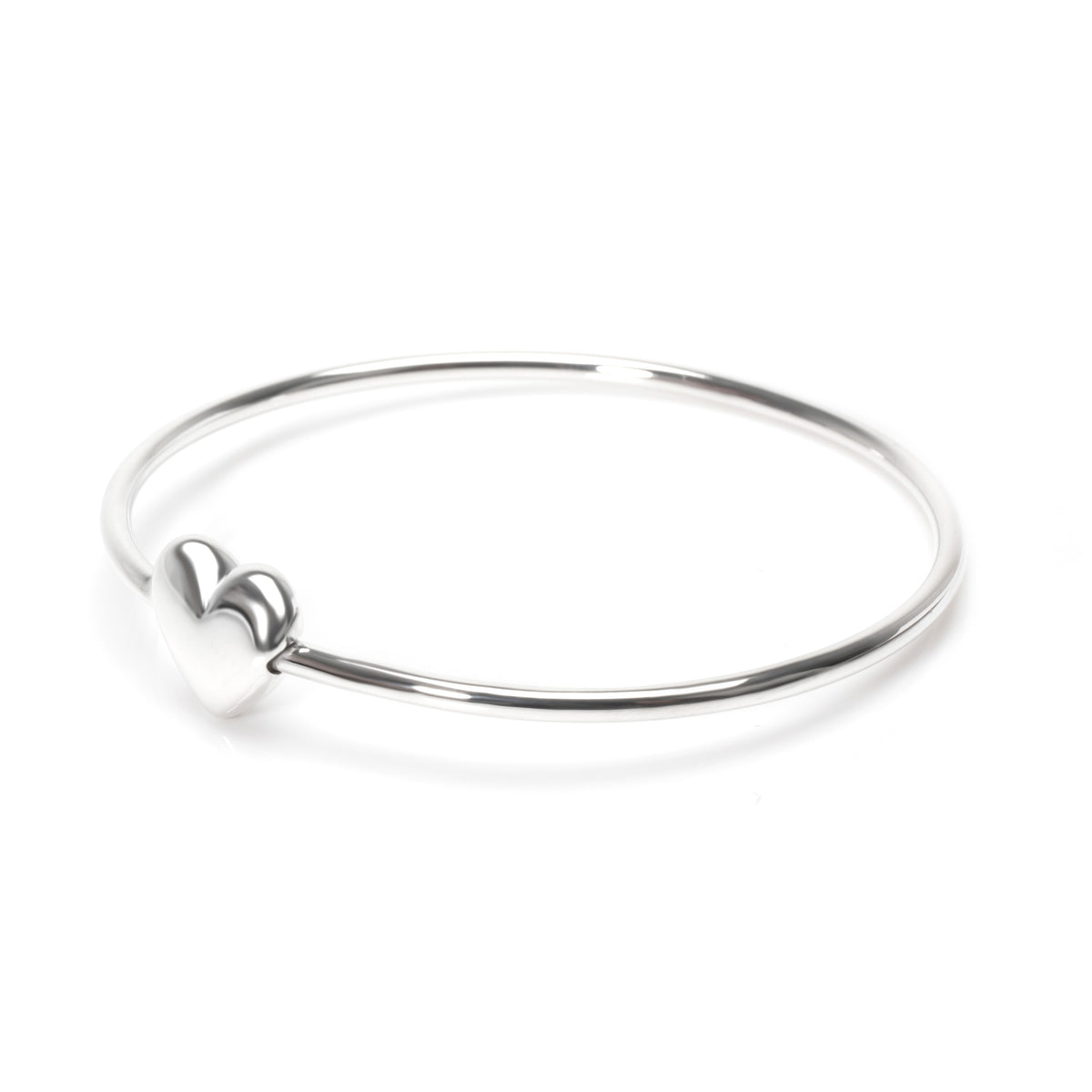 Tiffany & Co. Puffed Heart Bangle in Sterling Silver