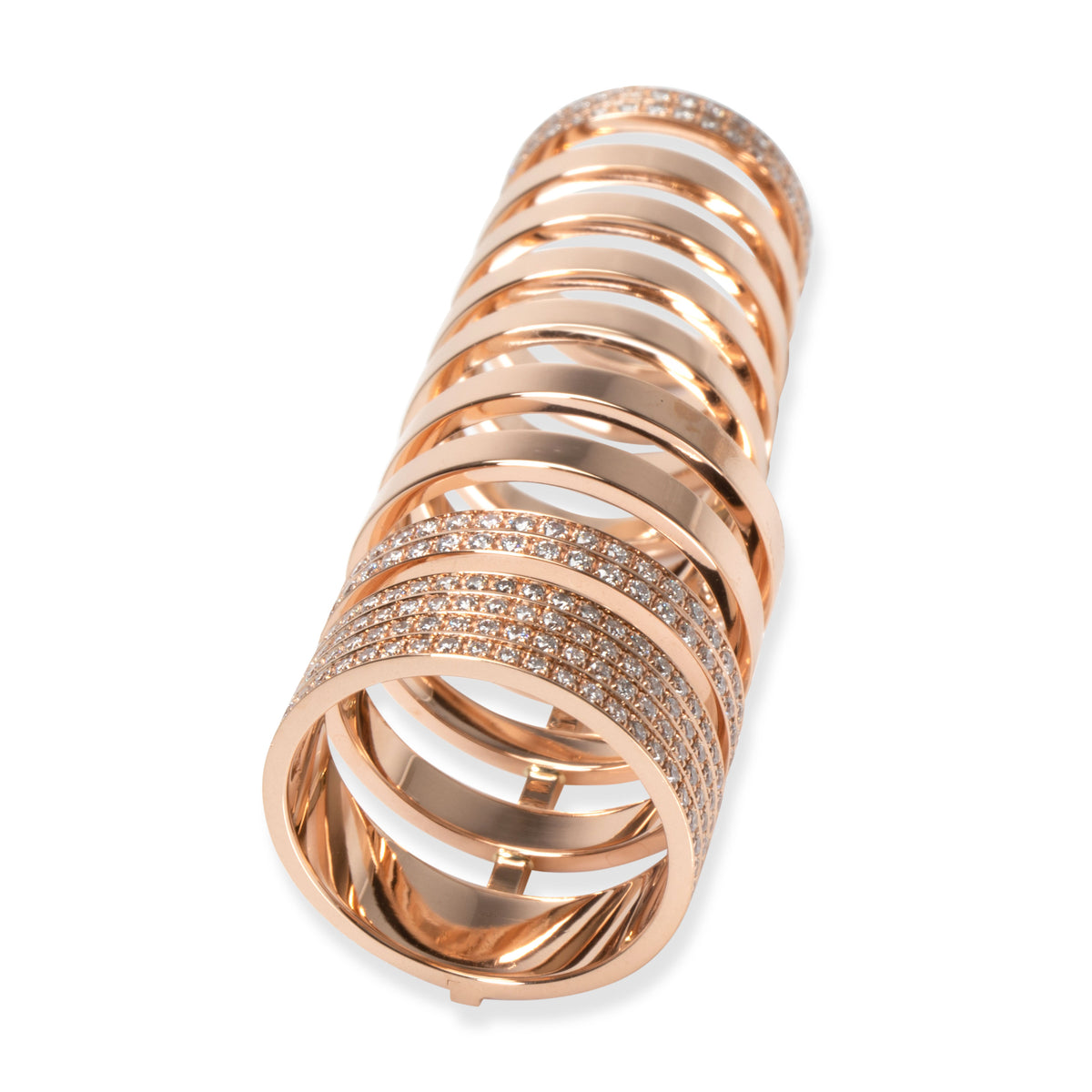 Repossi Berbere Diamond Ring in 18K Rose Gold 1.6 CTW