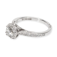 Tacori Dantela Halo Diamond Engagement Ring in Platinum IGI Certified G SI2