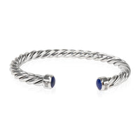 David Yurman Cable Classics Lapis Lazuli Cuff in Sterling Silver