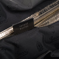 Gucci Black Dialux Pop Bamboo Top Handle Bag