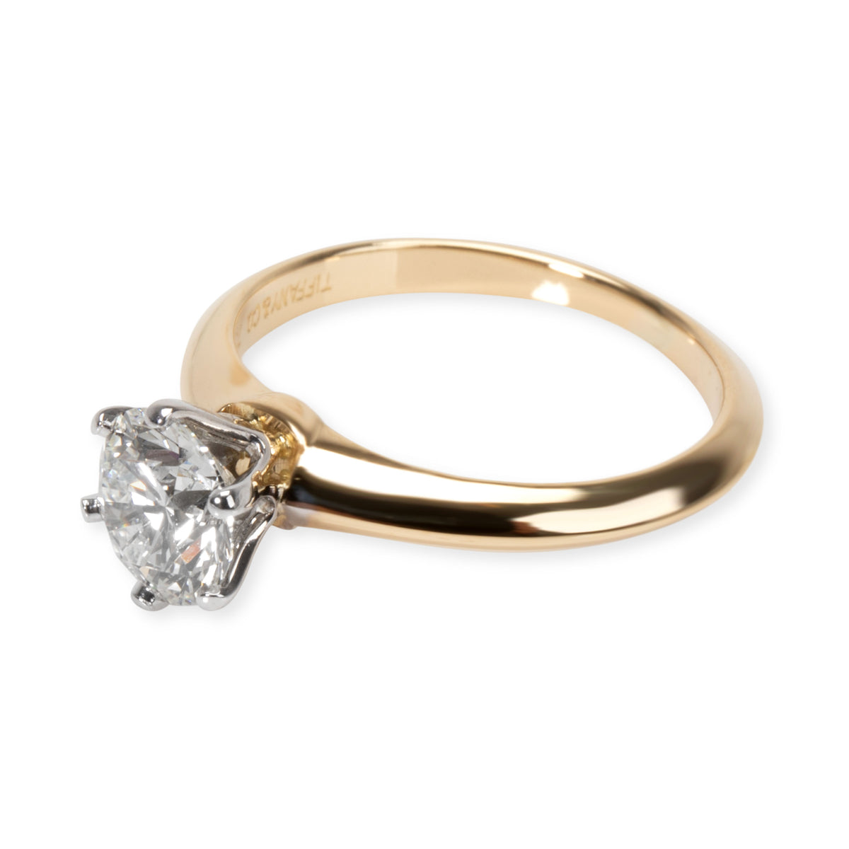 Tiffany & Co. Solitaire Diamond Engagement Ring in 18K Yellow Gold (0.85 ct)