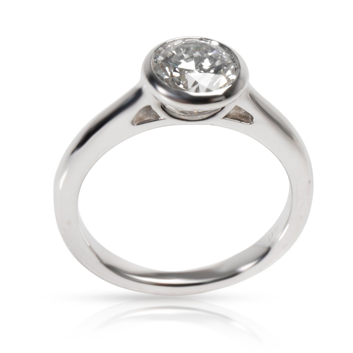 Blue Nile Diamond Engagement Ring in  Platinum GIA Certified E VVS2 1.09 CTW