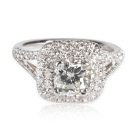 Gabriel & Co. Amavida Halo Diamond Engagement Ring in Platinum E VVS2 1.79CTW