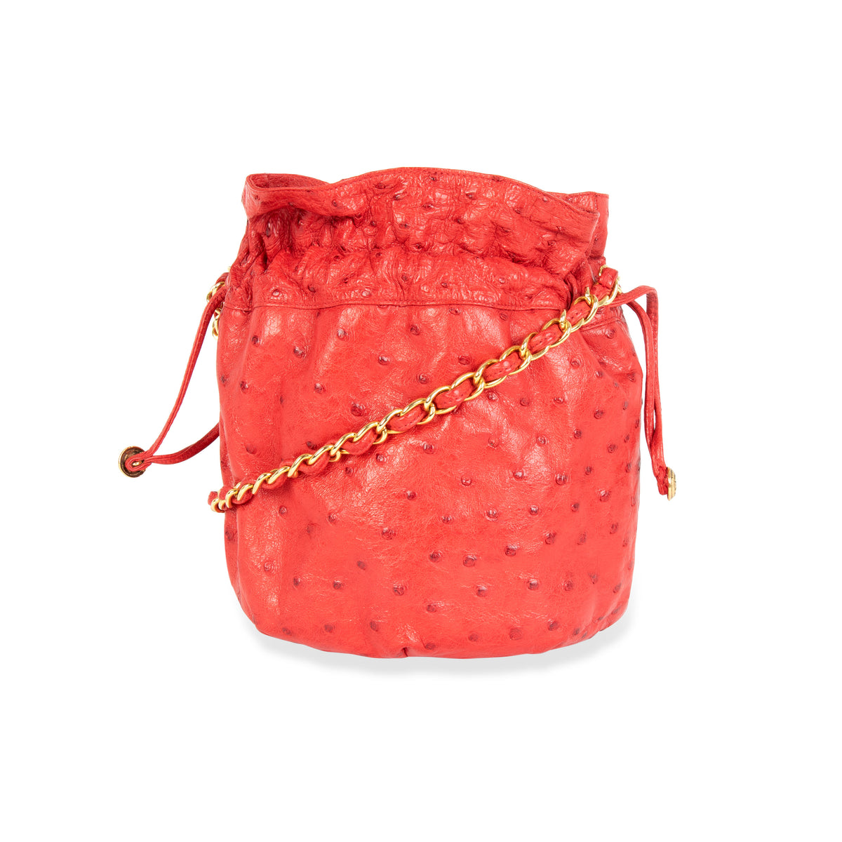 Chanel Melrose Coco Cabas Chain Drawstring Satin Shoulder Bag