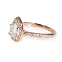 Brilliant Earth Pear Diamond Engagement Ring in 14K Rose Gold GIA F SI1 1.6 CTW