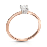 James Allen Diamond Engagement Ring in 14K Rose Gold GIA Certified E VS1 0.30 CT