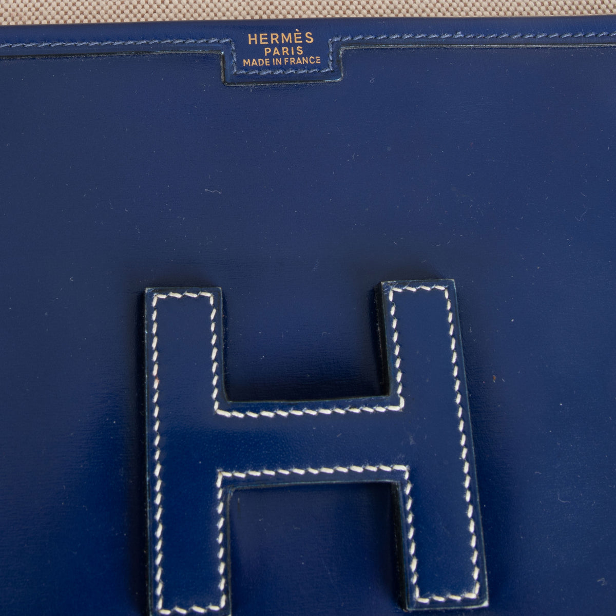 Hermès Vintage Bleu Saphir Box Calf Jige PM