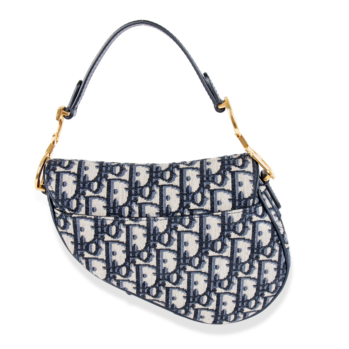 Christian Dior Oblique Mini Saddle Bag w/Tags - Blue Mini Bags, Handbags -  CHR353370