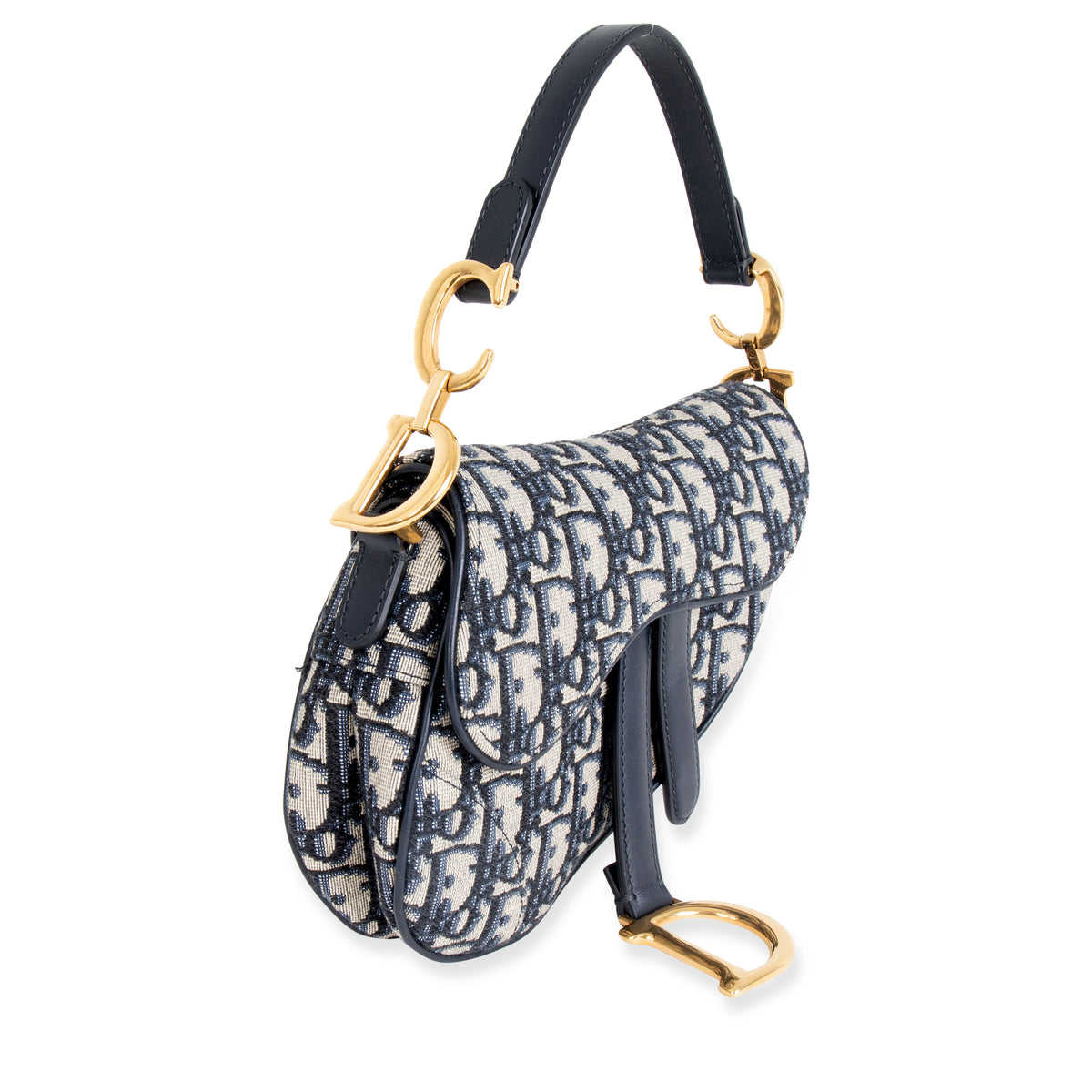 Dior Blue Oblique Mini Saddle Bag – myGemma