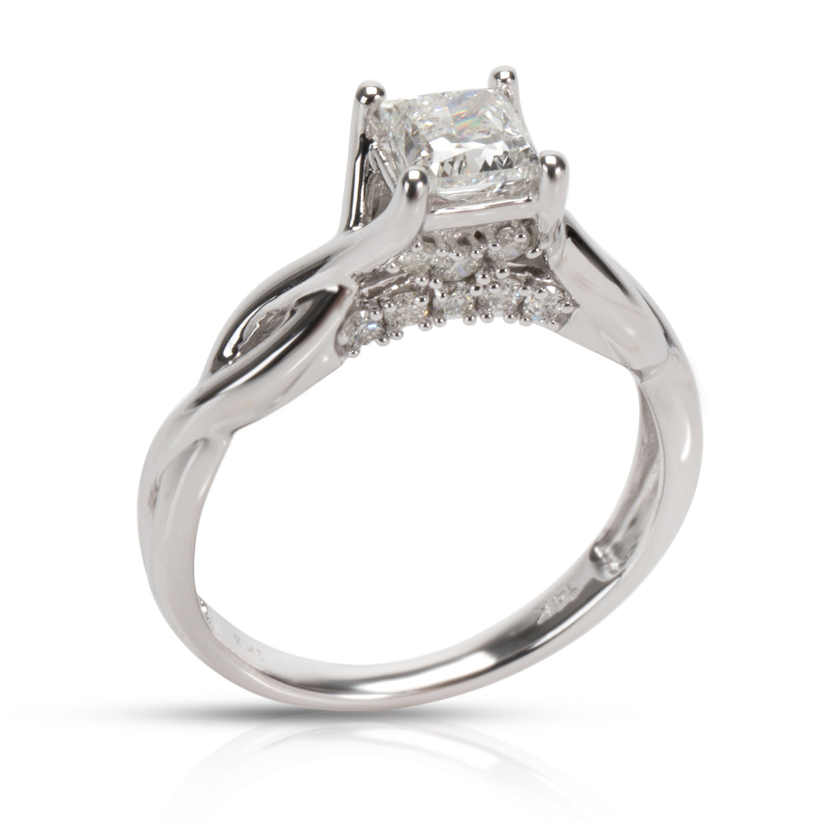 Zales Princess Diamond Engagement Ring in 14K White Gold 1.00 CTW