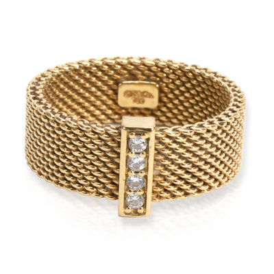 Tiffany & Co. Diamond Somerset Ring in 18K Yellow Gold 0.06 CTW