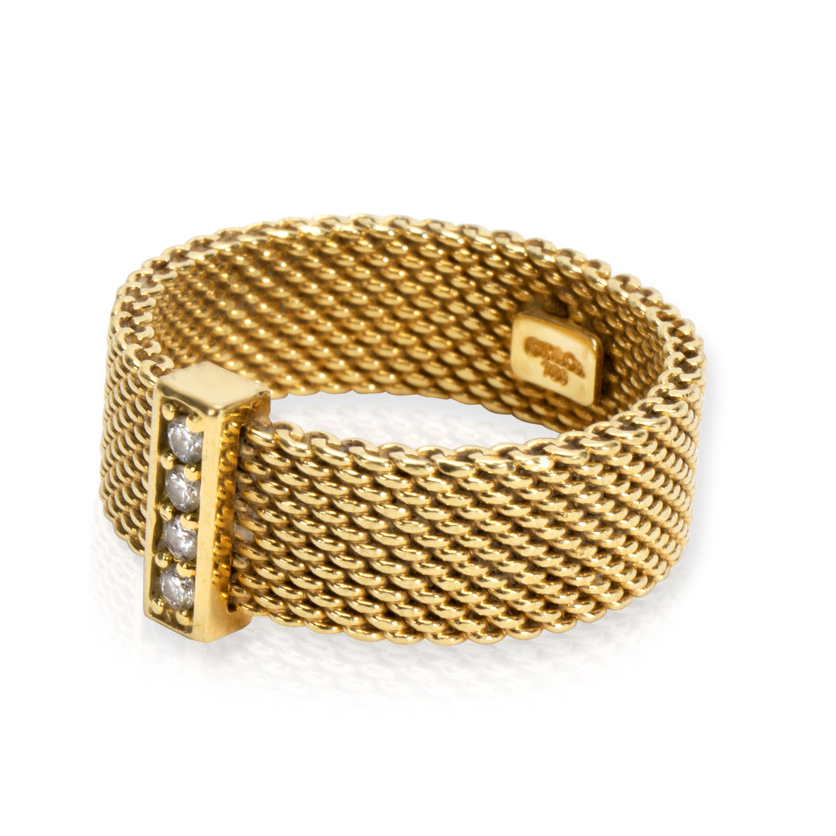 Tiffany & Co. Diamond Somerset Ring in 18K Yellow Gold 0.06 CTW