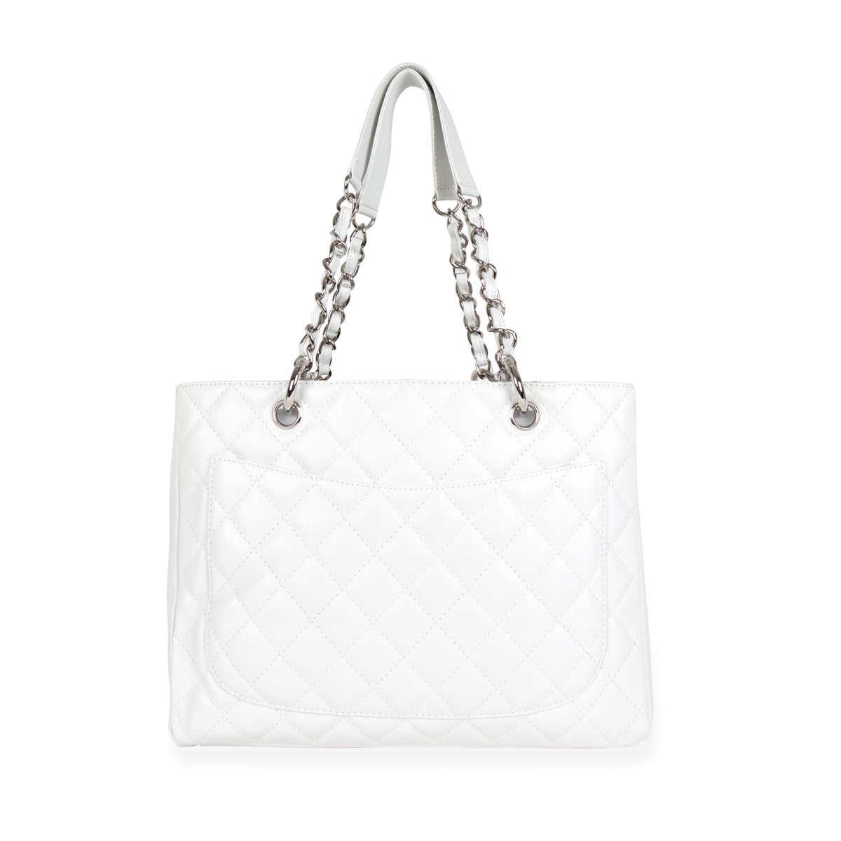 Chanel White Caviar Quilted Grand Shopping Tote by WP Diamonds – myGemma