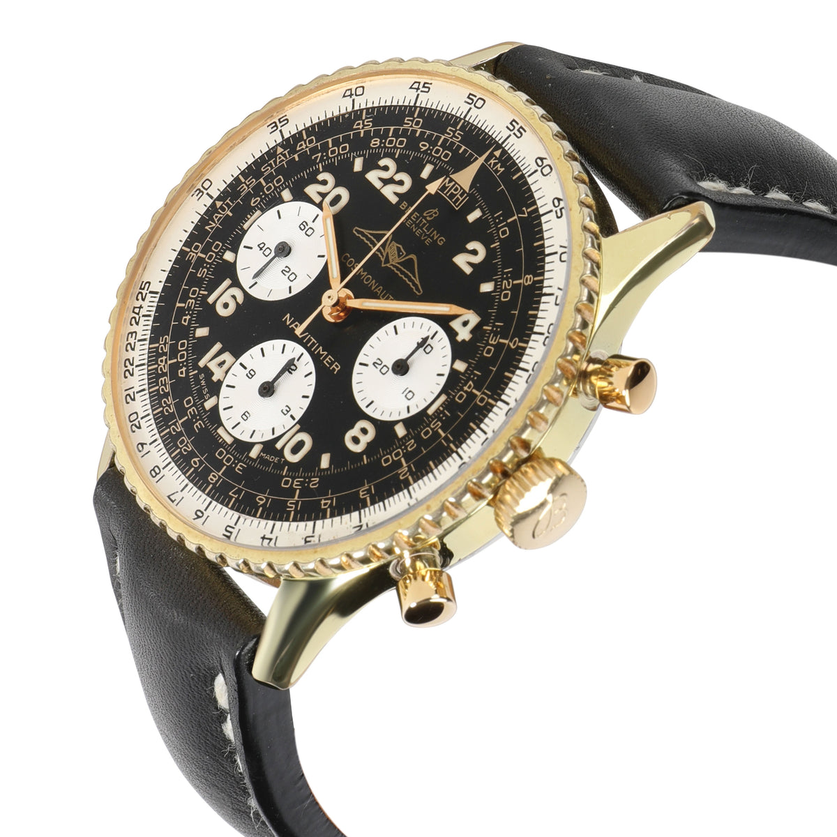 Breitling Navitimer Cosmonaut 809 Men's Watch in Gold Plate Stainless Steel/Gold