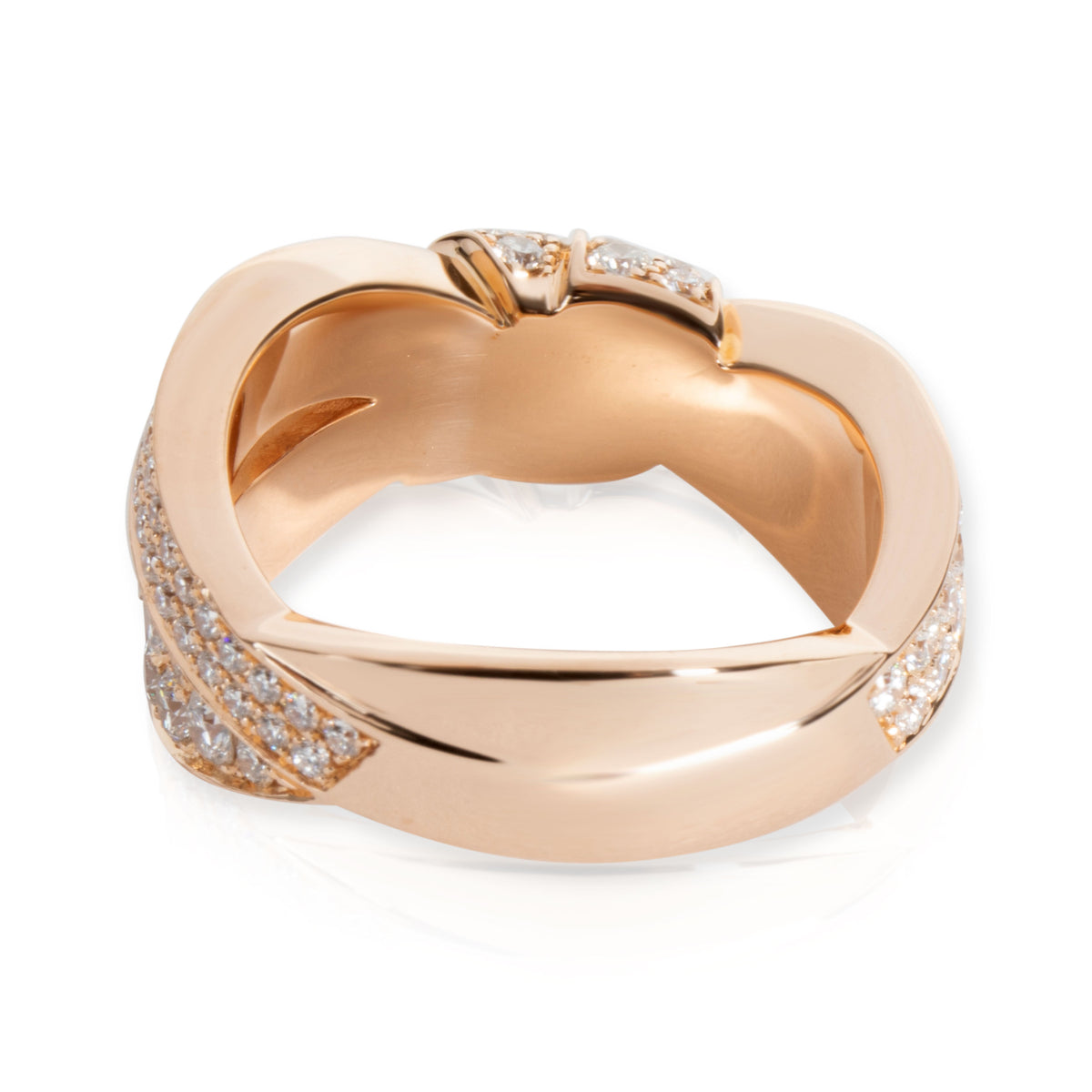 Chaumet Liens Seduction Diamond Ring in 18K Pink Gold 3.50 CTW