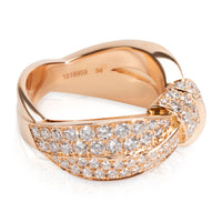 Chaumet Liens Seduction Diamond Ring in 18K Pink Gold 3.50 CTW