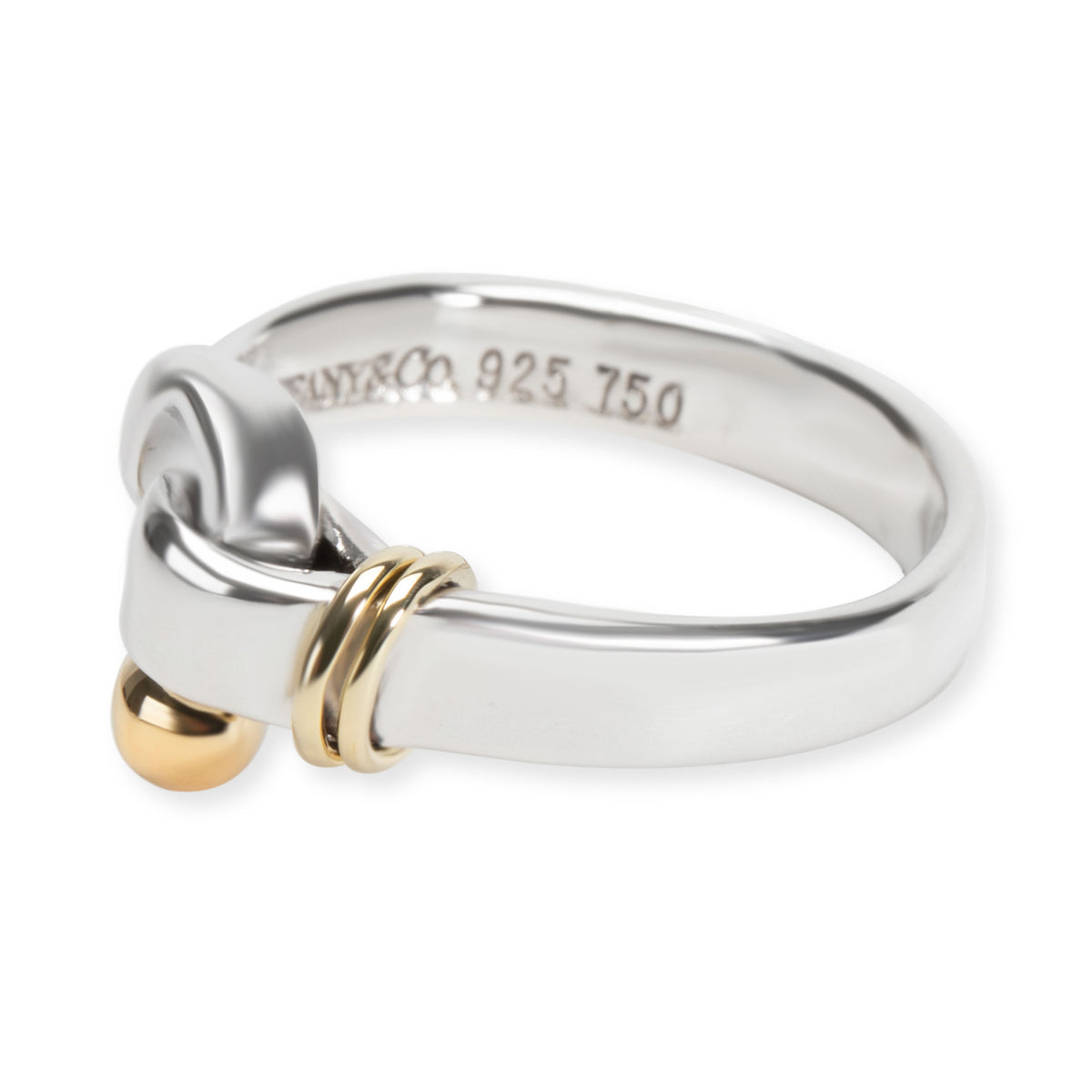 Tiffany & Co. Hook Ring in 18K Yellow Gold/Sterling Silver