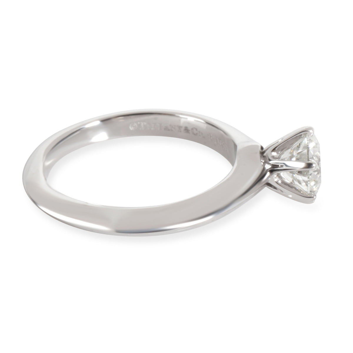 Tiffany & Co. Solitaire Diamond Engagement Ring in Platinum (0.97 ct G/VVS1)