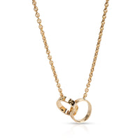 Cartier Love Interlocking Circles Necklace in 18K Yellow Gold