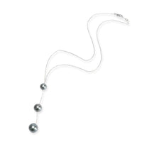 Blue Nile Pearl Drop Necklace in 18K White Gold