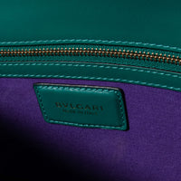 Bvlgari Serpenti Forever Emerald Green Calf Leather Shoulder Bag