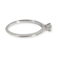 Tiffany & Co. Solitaire Diamond Engagement Ring in  Platinum D VS1 0.26 CTW