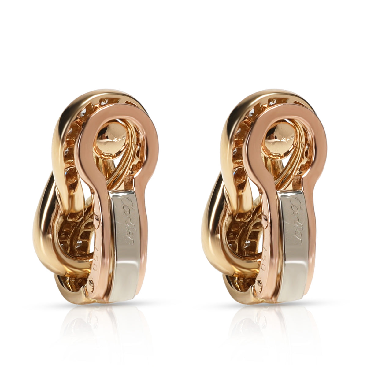 Cartier love shop knot earrings