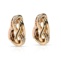 Cartier Hercules Love Knot Diamond Earrings in 18K Yellow Gold 3/8 Ctw