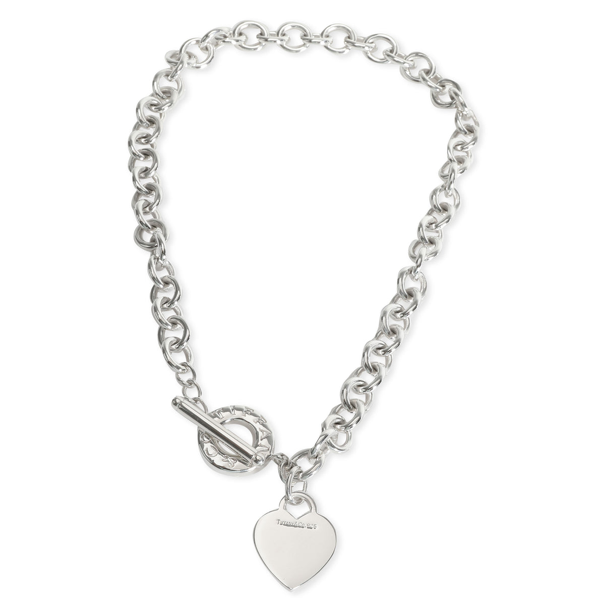 Tiffany & Co. Heart Tag Necklace in  Sterling Silver