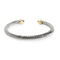 David Yurman Cable Amethyst Bangle in Sterling Silver