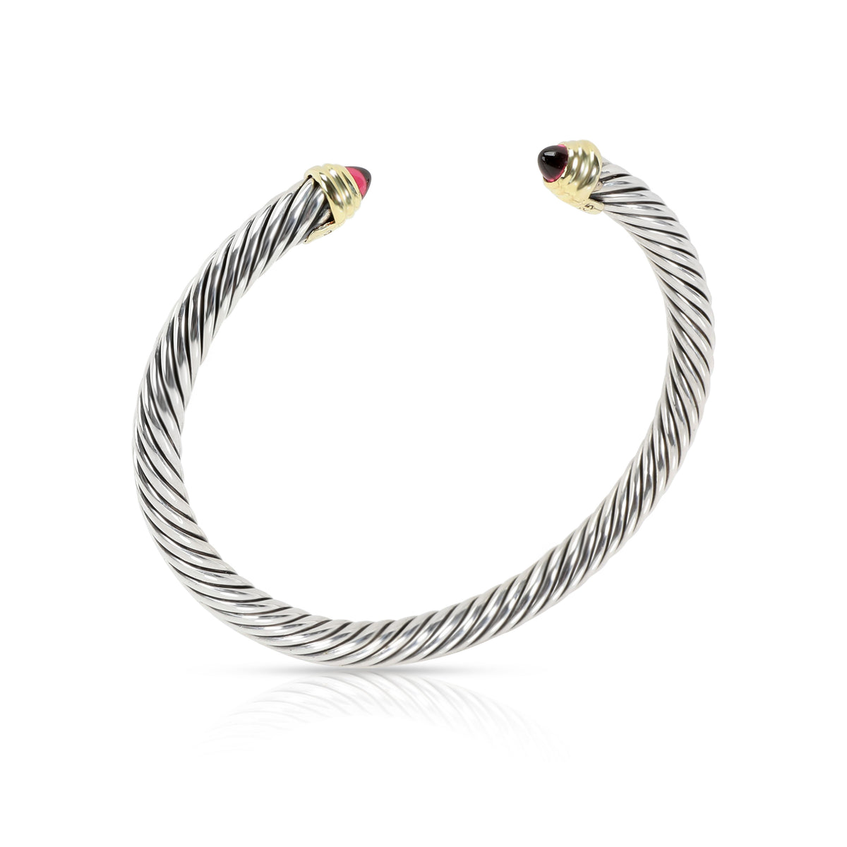 David Yurman Cable Amethyst Bangle in Sterling Silver