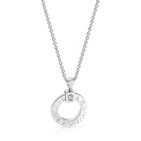 Bulgari Bulgari Open Circle Diamond Necklace in 18K White Gold 0.08 CTW
