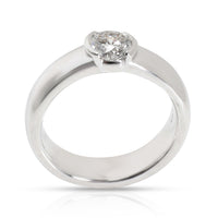 Tiffany & Co. Semi-Bezel Diamond Engagement Ring in Platinum 0.74 CTW
