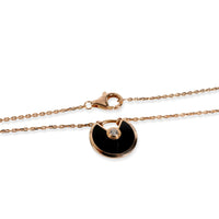 Cartier Amulette de Cartier Diamond Necklace in 18K Pink Gold 0.02 CTW