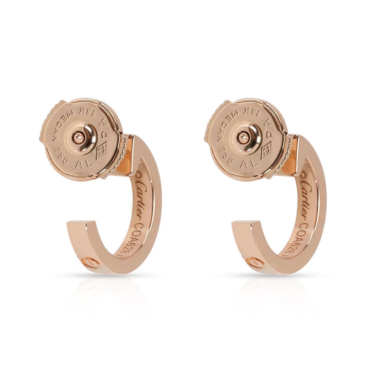 Cartier Love Hoop Earring in 18K Rose Gold