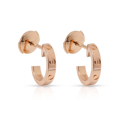 Cartier Love Hoop Earring in 18K Rose Gold