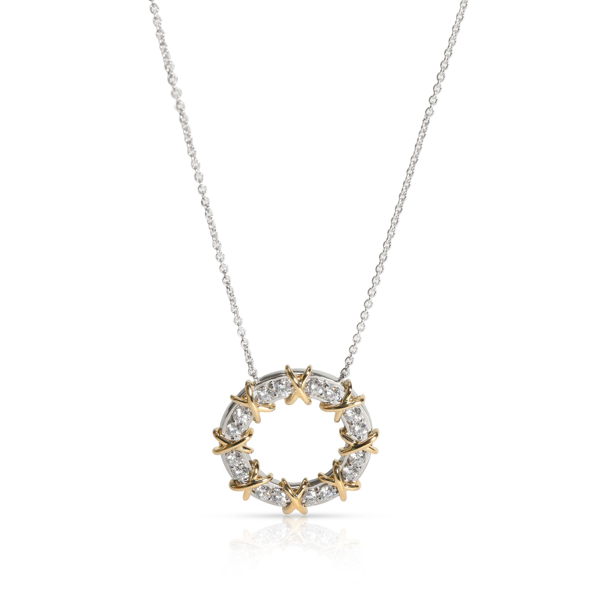 Tiffany & Co. Schlumberger Diamond Necklace in Platinum 0.50 CTW