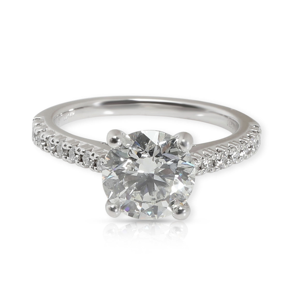 Ritani GIA Certified Round Diamond Engagement Ring in 14K Gold I VS1 1.97 CTW