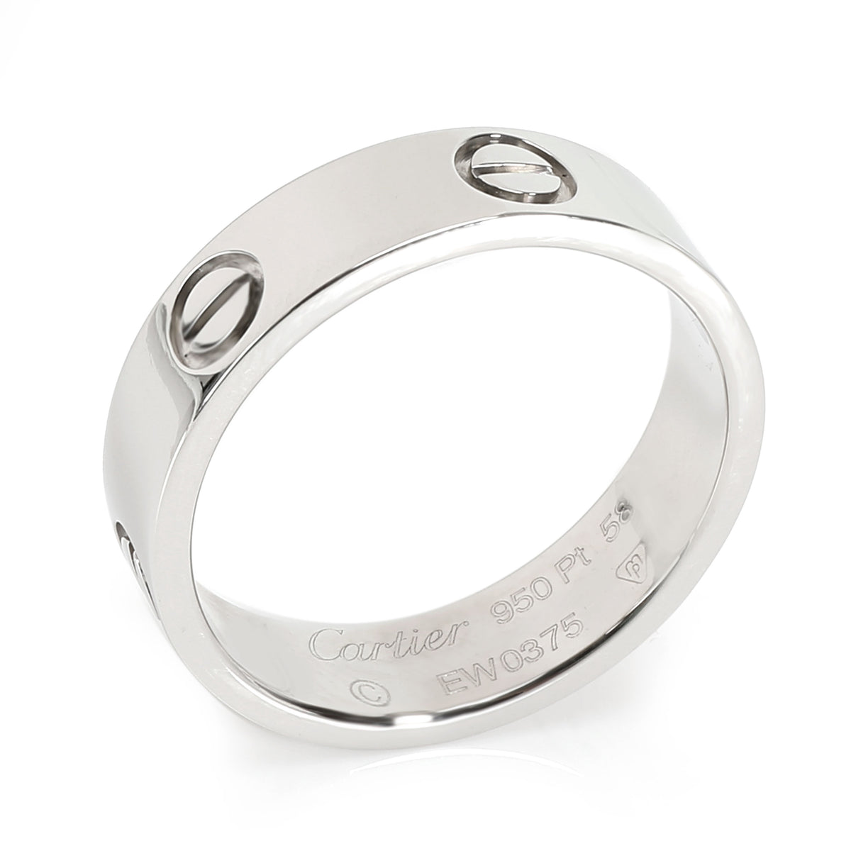 Cartier Love Ring in  Platinum 5.5mm