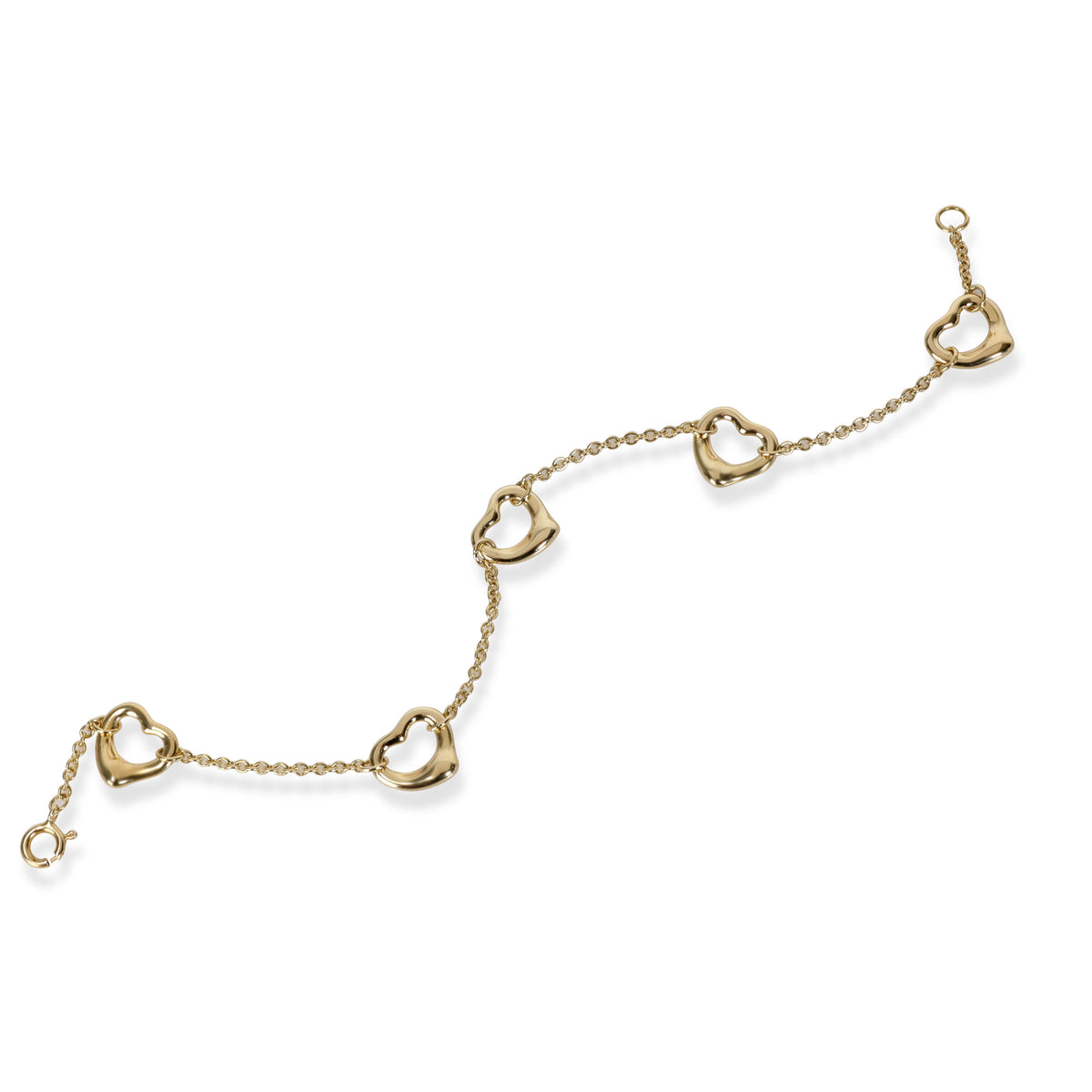 Tiffany & Co. Elsa Peretti Mini Open Heart Bracelet in 18K Yellow Gold