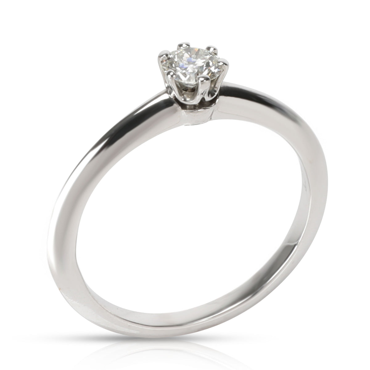 Tiffany & Co. Diamond Engagement Ring in  Platinum I VS1 0.24 CTW