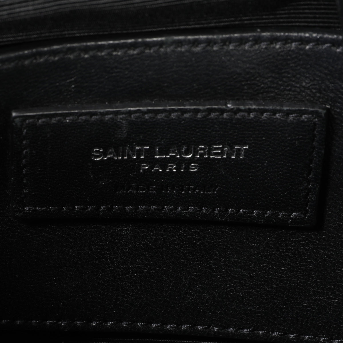 Saint Laurent Black Matelassé Leather Medium Collège Bag