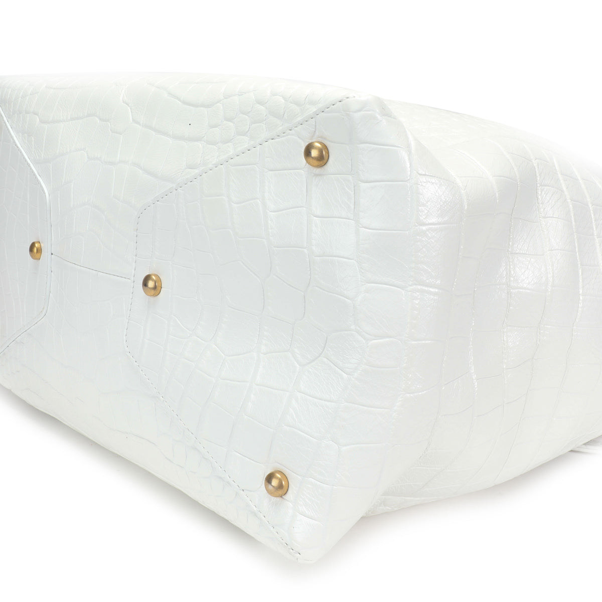 Chanel White Crocodile-Embossed Large Shopping Tote by WP Diamonds –  myGemma, FR