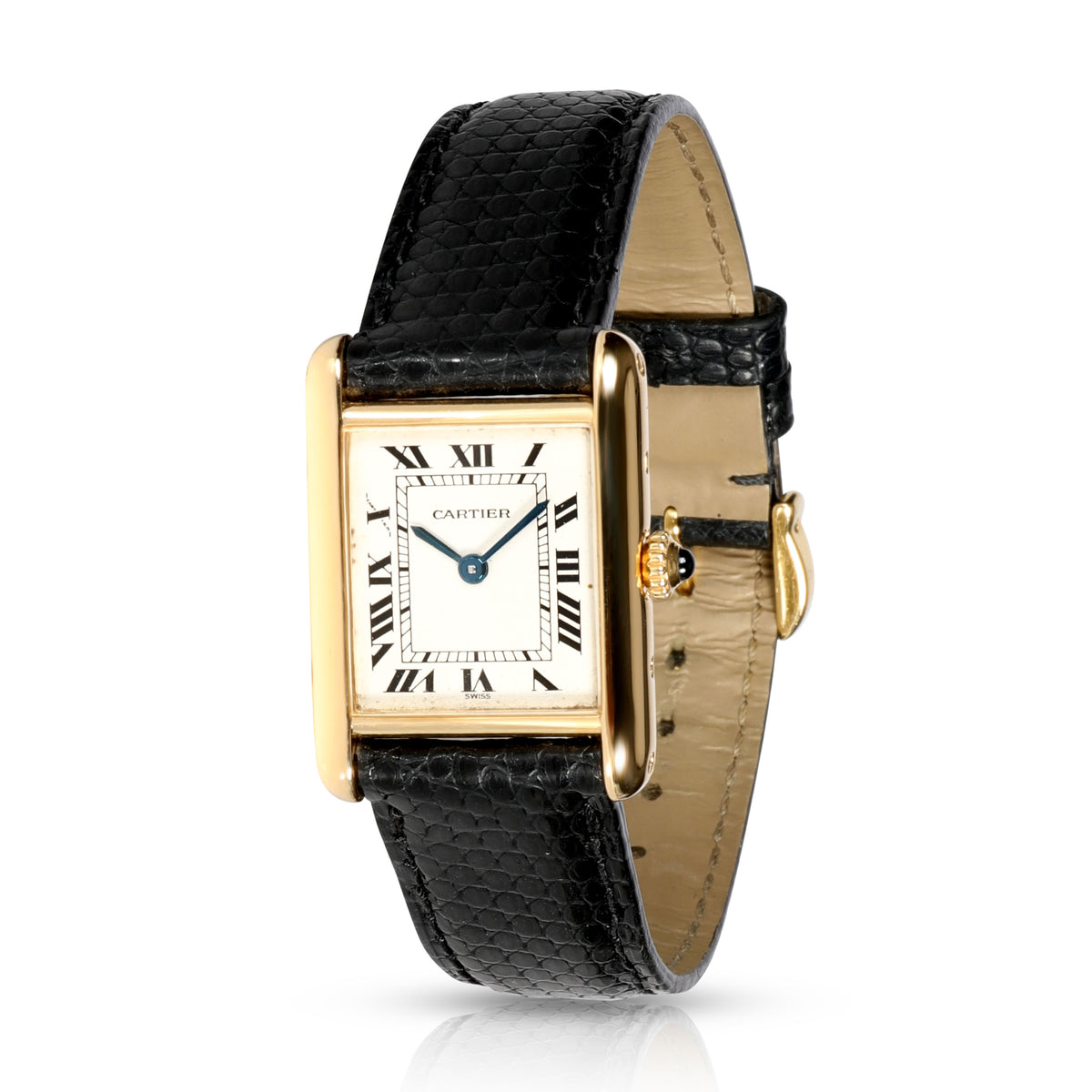 Cartier 18K Gold Tank Louis Cartier Ladies Quartz Watch 1150