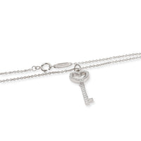 Tiffany & Co. Tiffany Keys Diamond Necklace in  Platinum 0.12 CTW