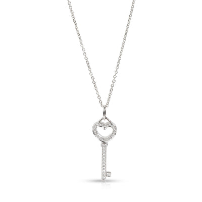 Tiffany & Co. Tiffany Keys Diamond Necklace in  Platinum 0.12 CTW