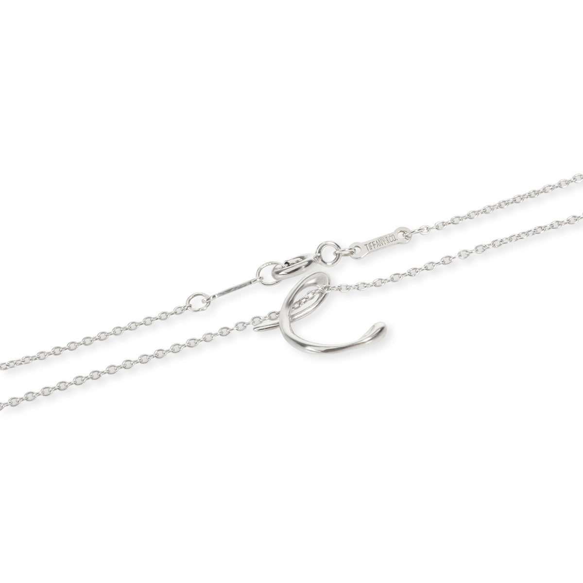 Tiffany & Co. Elsa Peretti Initial C Necklace in Sterling Silver