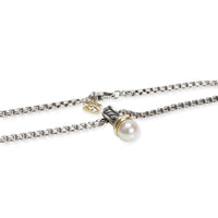 David Yurman Pearl Necklace in 14K Yellow Gold/Sterling Silver